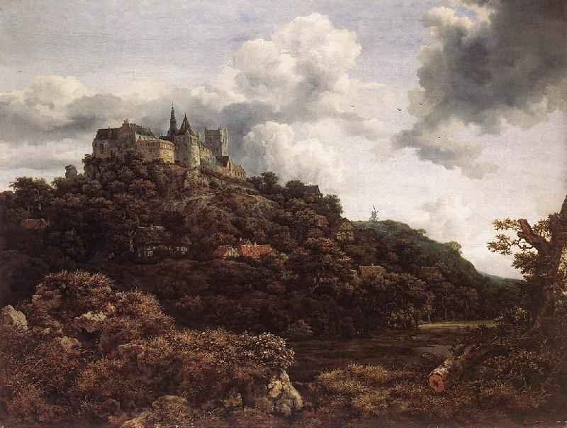 RUISDAEL, Jacob Isaackszon van Bentheim Castle Germany oil painting art